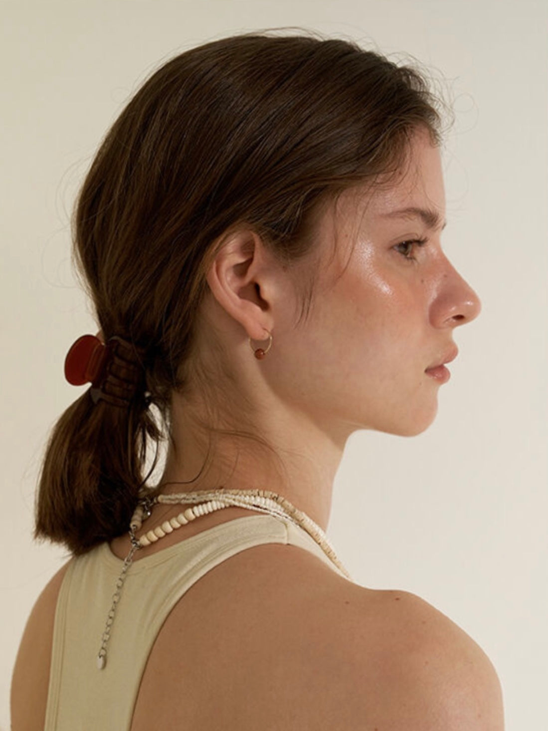 Mini Gemstone Drop Hoop Earrings 18K Gold Filled Mini Gemstone Drop Hoop Earrings 18K Gold Filled