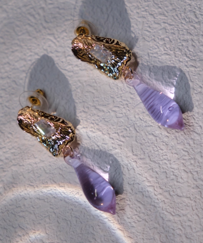 romantic crystal drop earrings romantic crystal drop earrings