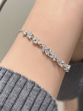 Solid Sterling Silver Wisteria Flower Bracelet