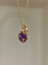 925 Silver Amethyst Lace Pendant Necklace