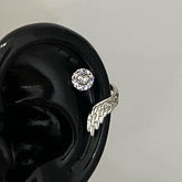 Angel Wing Crystal Cartilage Stud