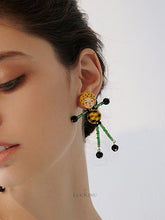 Doll Charm Beaded Earrings