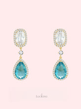 Mist Blue Teardrop Earrings