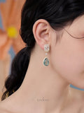 Mist Blue Teardrop Earrings