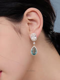 Mist Blue Teardrop Earrings