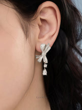 Luminous Bow Teardrop Earrings