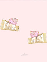 Candy Heart Zircon Earrings