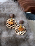 Chestnut Moss Earring