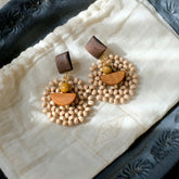 Chestnut Moss Earring