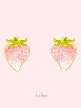 Pink Strawberry Earrings