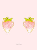 Pink Strawberry Earrings