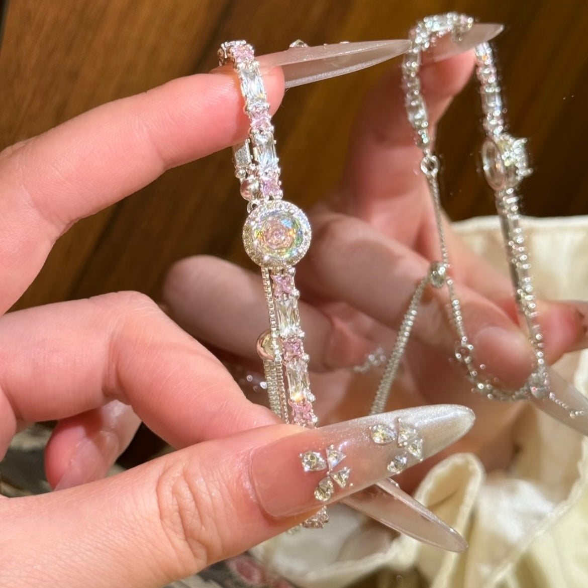 Dainty Full Pave Crystal Zircon Bracelet Dainty Full Pave Crystal Zircon Bracelet