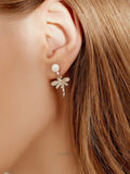 Dragonfly Pearl Earrings