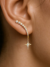 Four-Point Star Tassel Earrings