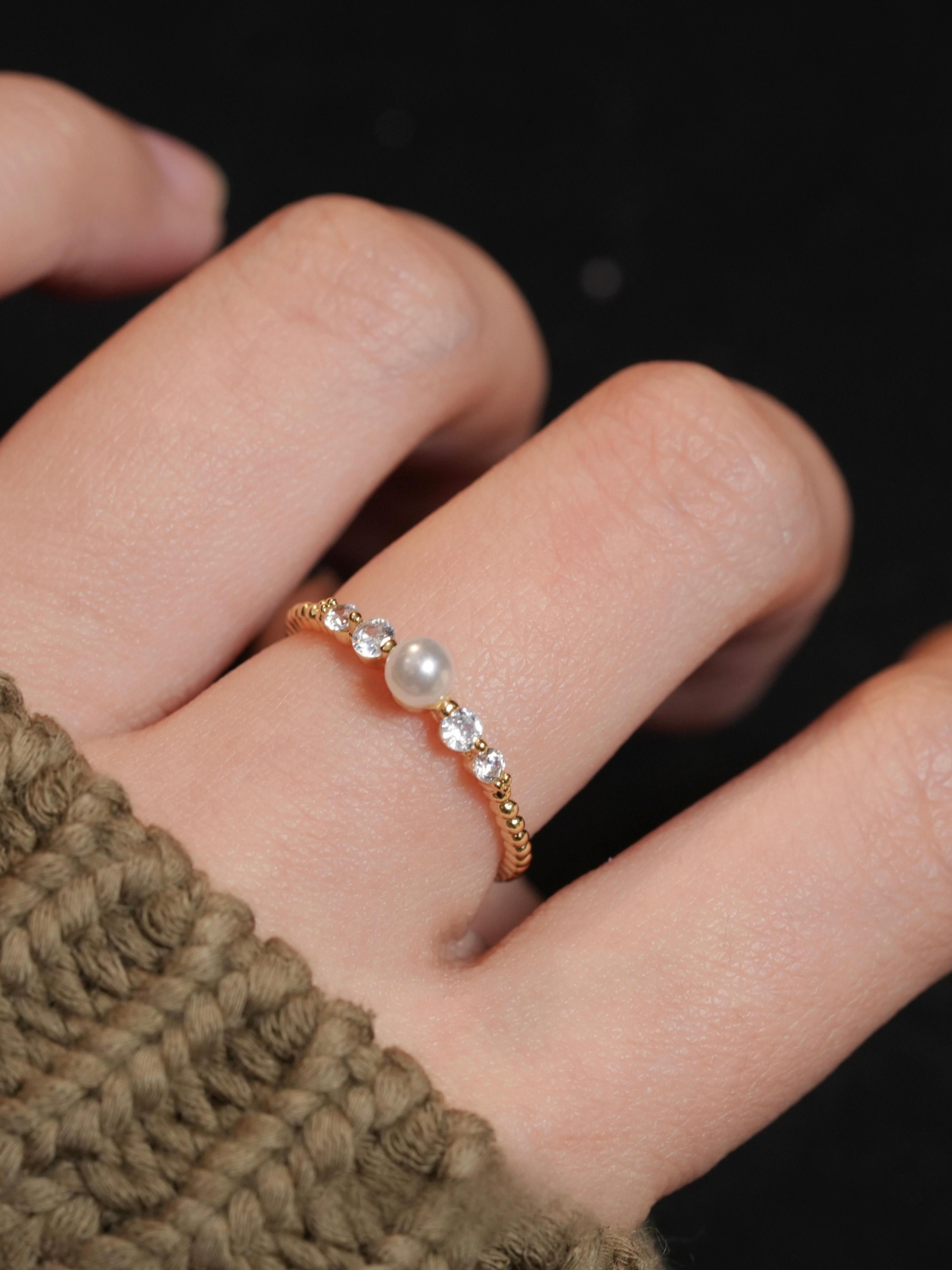 pearl cluster ring
