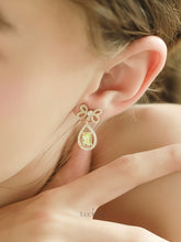 Apple Green Bow Earrings