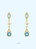 Blue Danube Star Earrings
