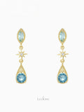 Blue Danube Star Earrings