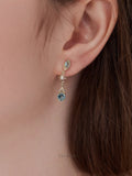 Blue Danube Star Earrings
