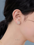 Crystal Petal Bloom Earrings