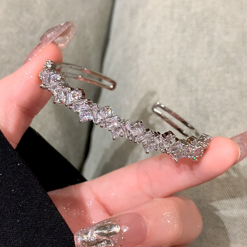 Luxury Sparkling Zircon Cuff Bracelet Luxury Sparkling Zircon Cuff Bracelet