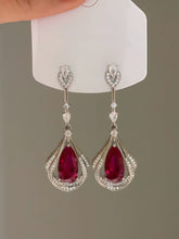 Madame Alice Red Ruby Teardrop Earrings