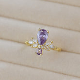 Vintage Drop Lavender Stone Cocktail Ring