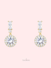Pure Circle Zircon Earrings