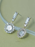 Pure Circle Zircon Earrings