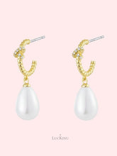 Pure Drop Hoop Earrings