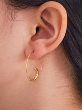 Minimalist C-Shaped Stainless Steel Hoop Earrings