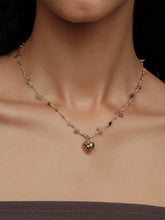 Handmade Southern France Crystal Heart Bead Necklace