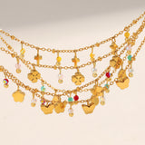 INS-Inspired Tassel Bracelet – 18K Gold Plated Stainless Steel, Chic Minimalist Jewelry for Women