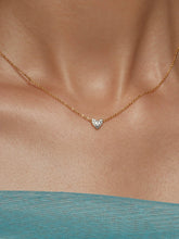 S925 Sterling Silver Heart Cubic Zirconia Necklace