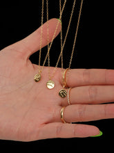 S925 Sterling Silver Mini Coin Zodiac Pendant Necklace