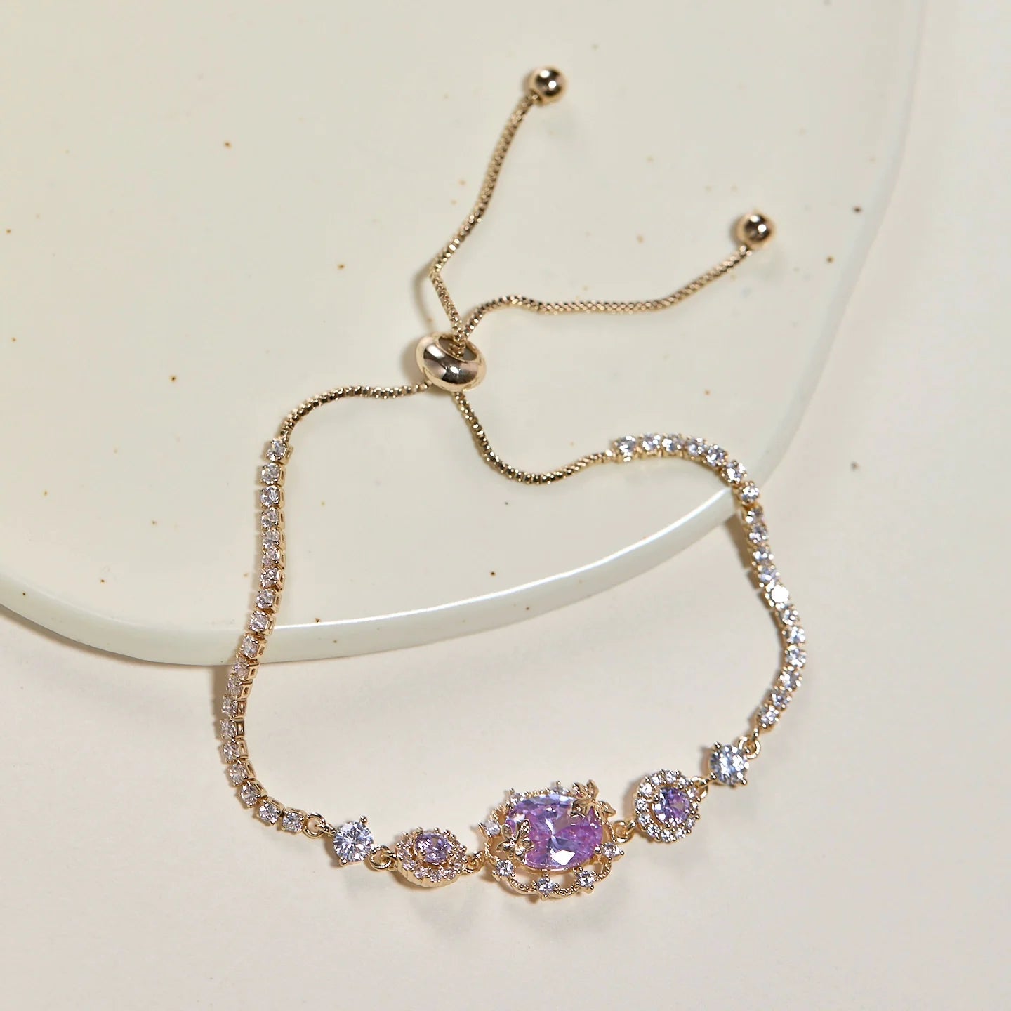 Midsummer Night’s Dream Purple Zircon Butterfly & Pearl Bracelet – Vintage-Inspired Sparkling Dreamy Design Midsummer Night’s Dream Purple Zircon Butterfly & Pearl Bracelet – Vintage-Inspired Sparkling Dreamy Design