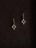 S925 Sterling Silver French Lace Flower Hook Earrings