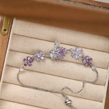 Midsummer Night’s Dream Collection – Vintage Swan Jewelry with Sparkling Purple Zircon (Stud Earrings, Ear Cuff, Necklace, Bracelet)