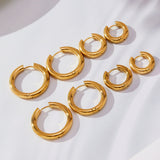 Two-Tone Hoop Earring