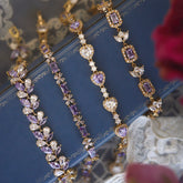 Midsummer Night’s Dream Purple Zircon Bracelet – Unique Vintage-Inspired Luxury Jewelry