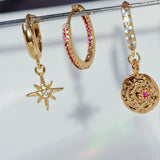 Star Moon Vintage Ear Cuff 925 Sterling Silver