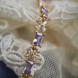 Midsummer Night’s Dream Purple Zircon Bracelet – Unique Vintage-Inspired Luxury Jewelry