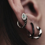 Black Snake Pavé Ear Cuff