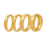 Polished Sphere Wide Bangle