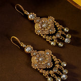 art deco dangle earrings