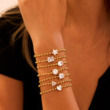 Geometric Zircon Bracelet