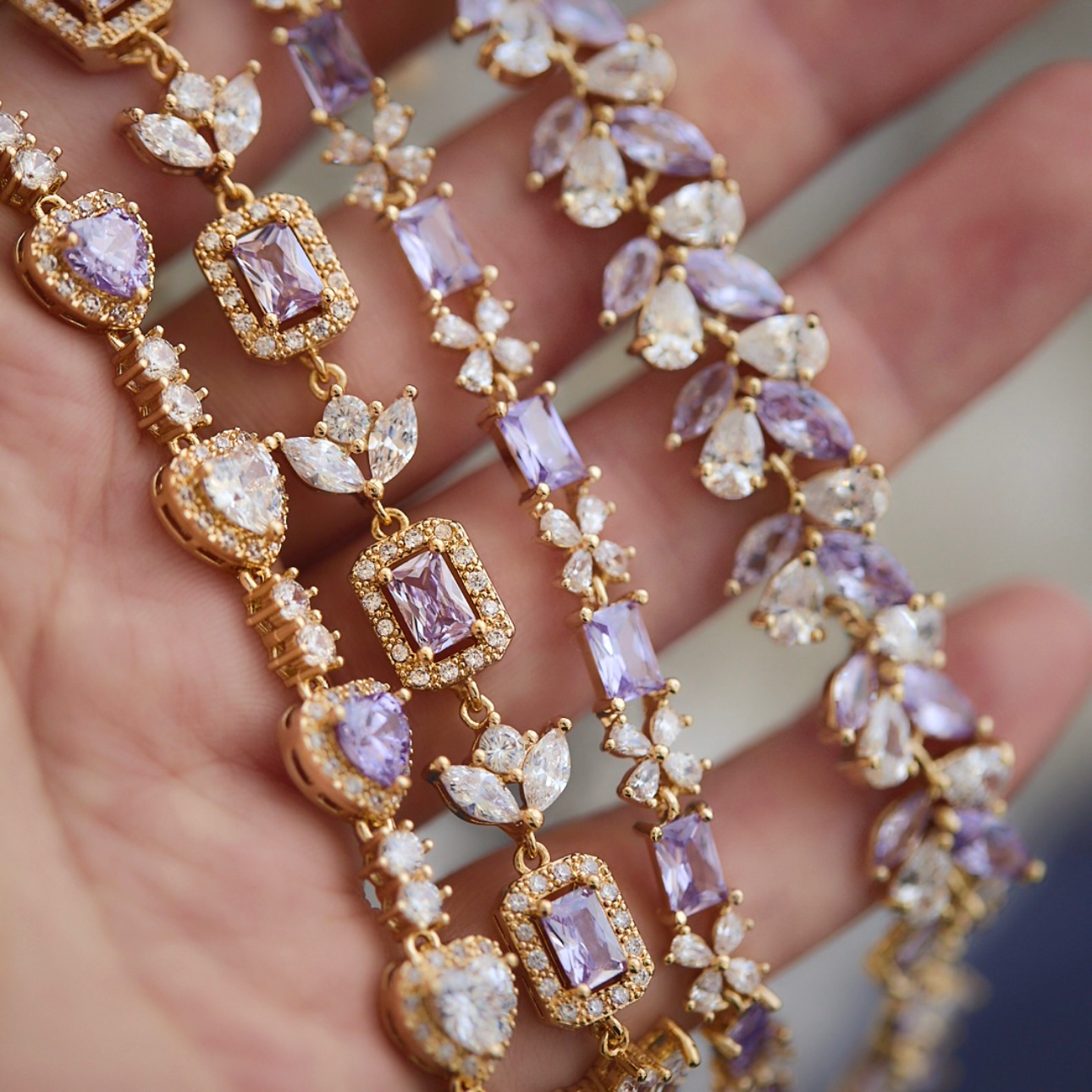 Midsummer Night’s Dream Purple Zircon Bracelet – Unique Vintage-Inspired Luxury Jewelry Midsummer Night’s Dream Purple Zircon Bracelet – Unique Vintage-Inspired Luxury Jewelry