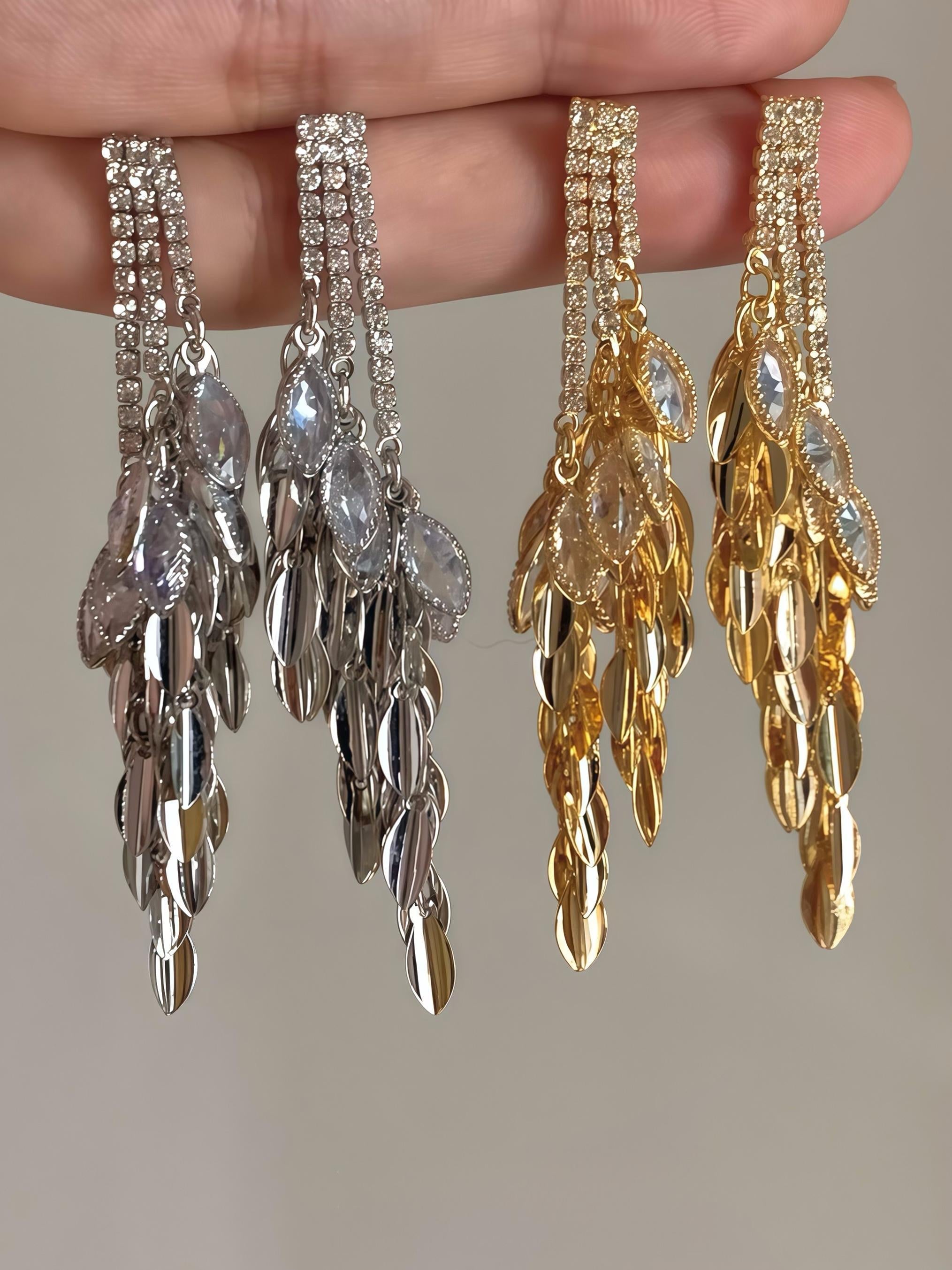 retro chandelier earrings