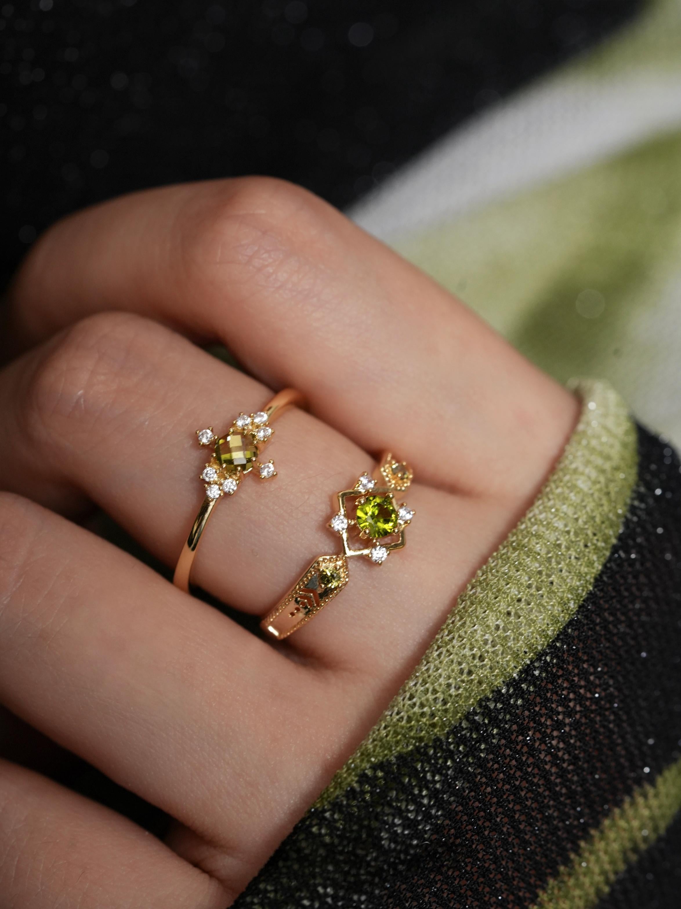 retro statement ring