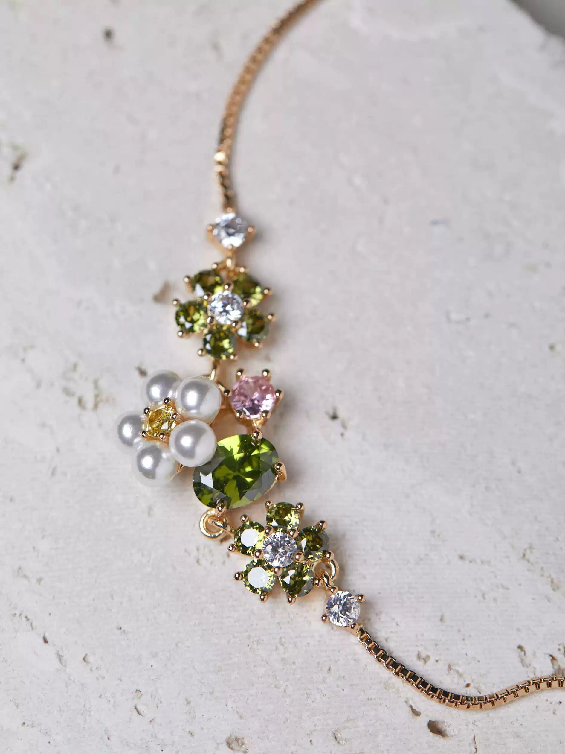 Misty Forest Olive Green Zircon Butterfly Bracelet – Unique Designer Sparkling Jewelry Misty Forest Olive Green Zircon Butterfly Bracelet – Unique Designer Sparkling Jewelry